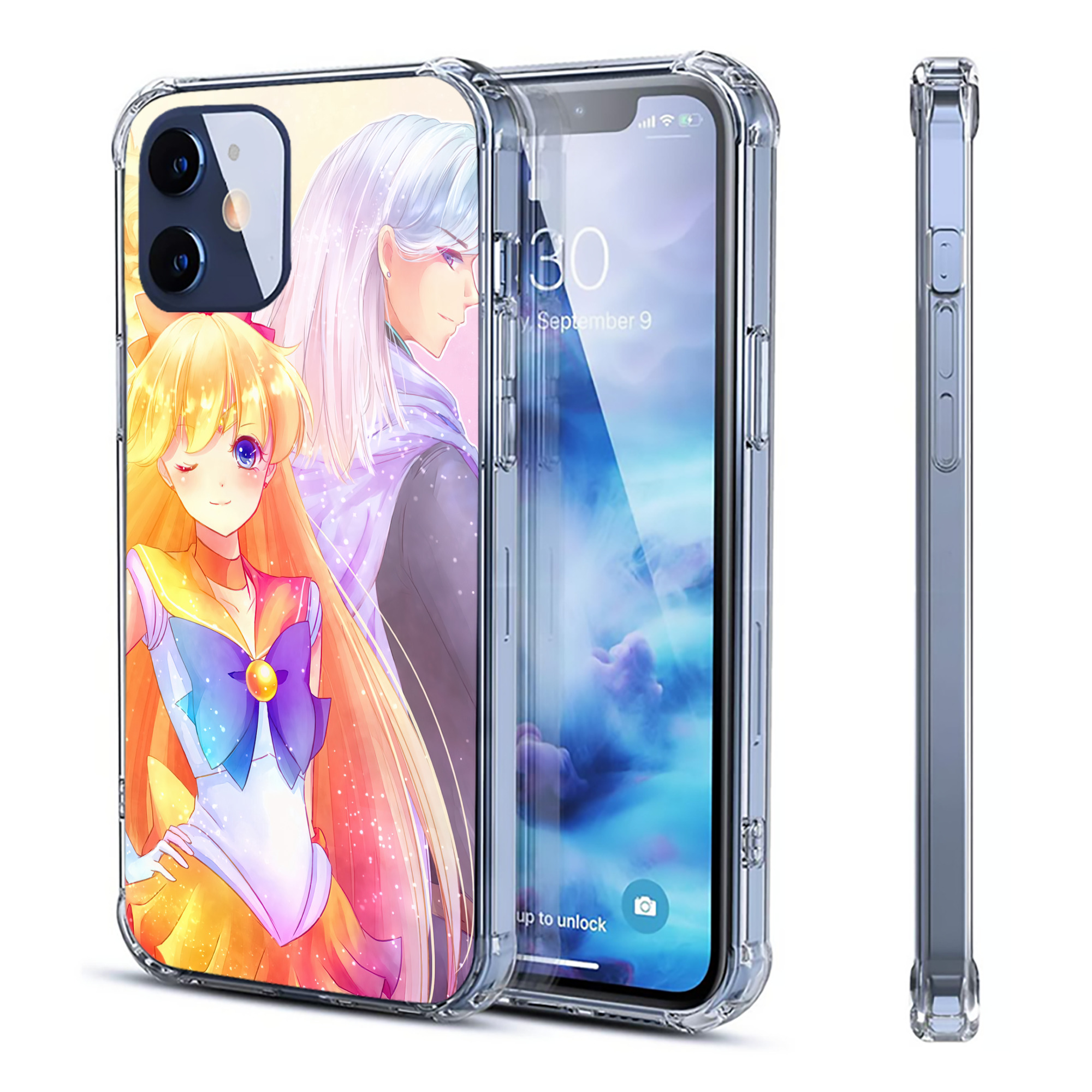（画像用） 美少女戦士セーラームーン Sailor Moon 【iPhone 12シリーズ対応】透明スマホケース（クリアソフトケース）